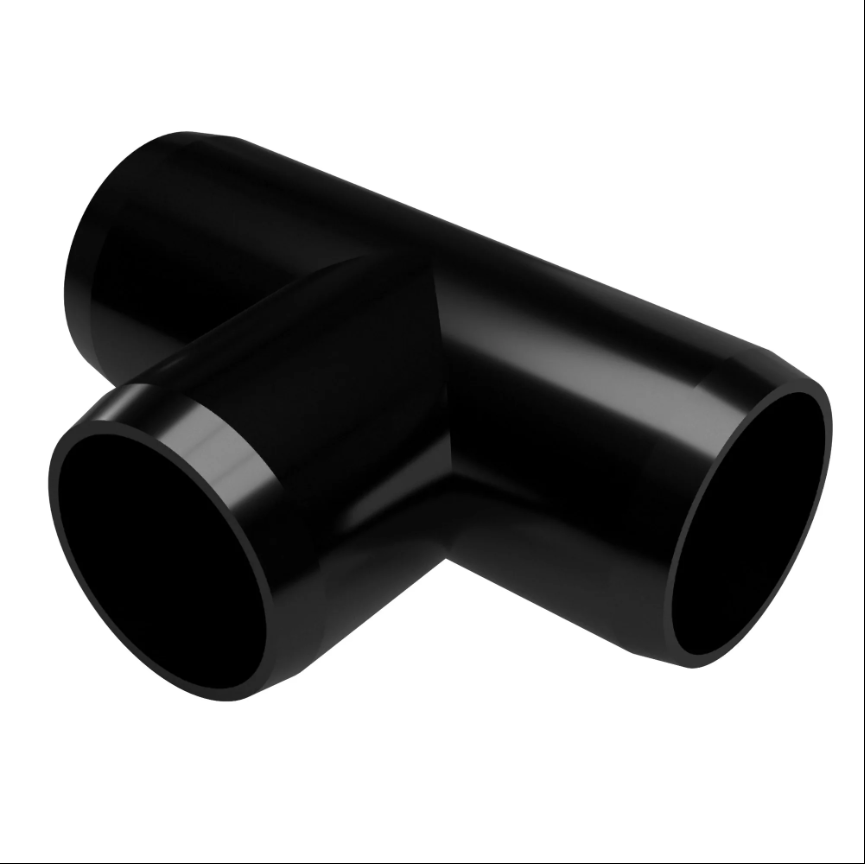 PVC Tee Schedule 40 - 3/4 Inch Black
