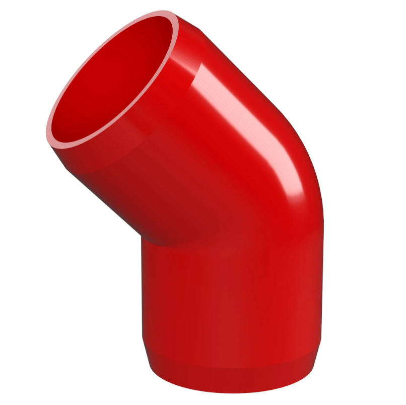 PVC 45 Degree Elbow Schedule 40 - 1 Inch Red