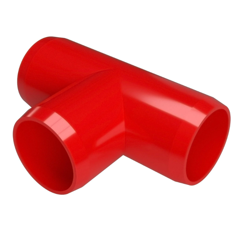 PVC Tee Schedule 40 - 3/4 Inch Red