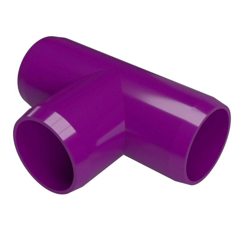 PVC Tee Schedule 40 - 1 Inch Purple