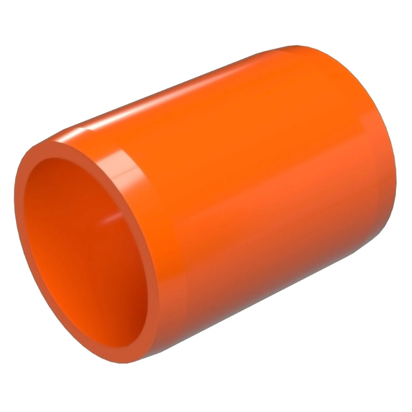PVC External Coupling Schedule 40 - 3/4 Inch Orange