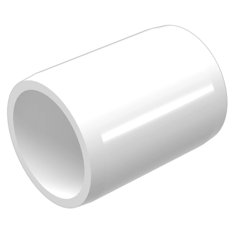 PVC External Coupling Schedule 40 - 3/4 Inch White