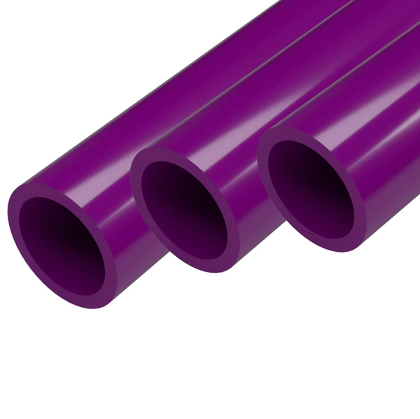 5' PVC Pipe Schedule 40 - 1" Purple