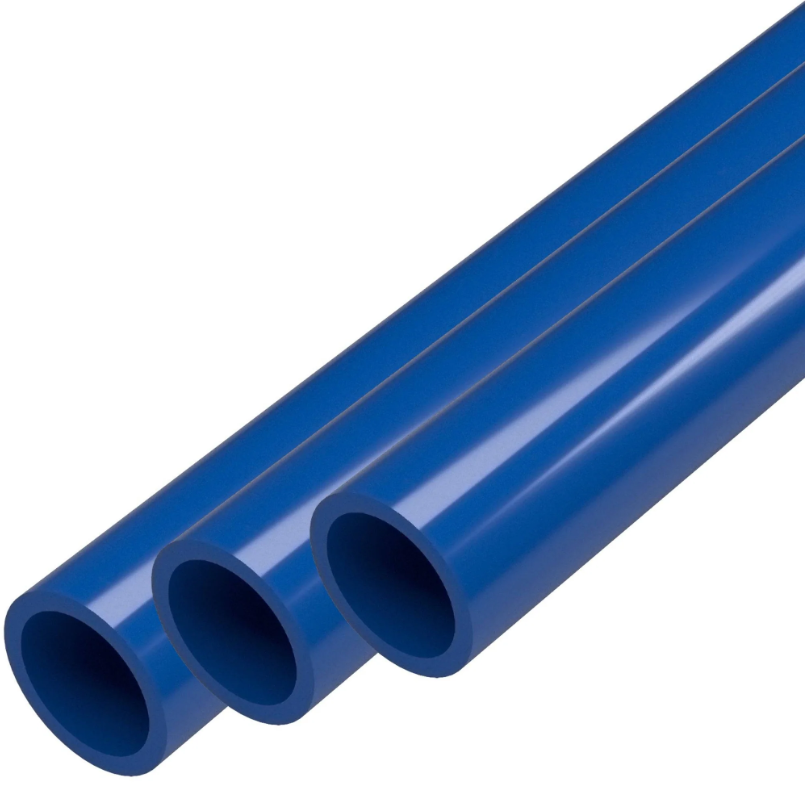 5' PVC Pipe Schedule 40 - 3/4" Blue