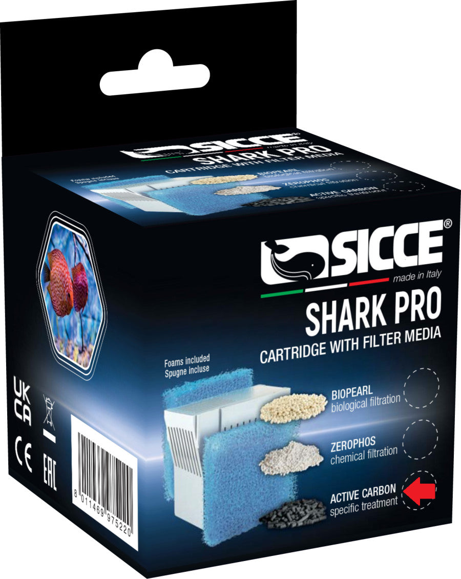 Sicce Shark Pro Carbon Cartridge with 20Ppi Sponge