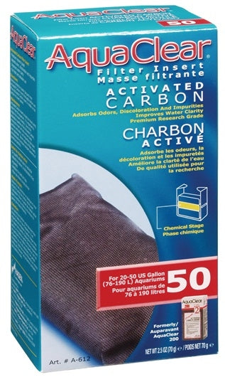 AquaClear 50 Activated Carbon Filter Insert - 1 pack