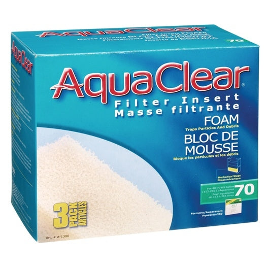 AquaClear 70 Foam Filter Insert - 3 pack