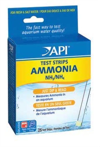 API Ammonia Aquarium Test Strips - 25 pk - Freshwater-Saltwater