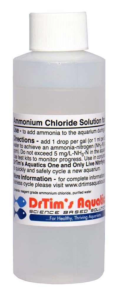 DrTim's Ammonium Chloride Solution for Fishless Cycling - 4oz
