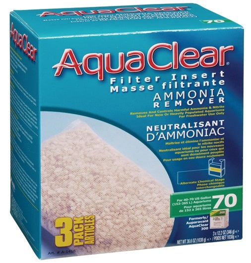 AquaClear 70 Ammonia Remover Filter Insert - 3 pack
