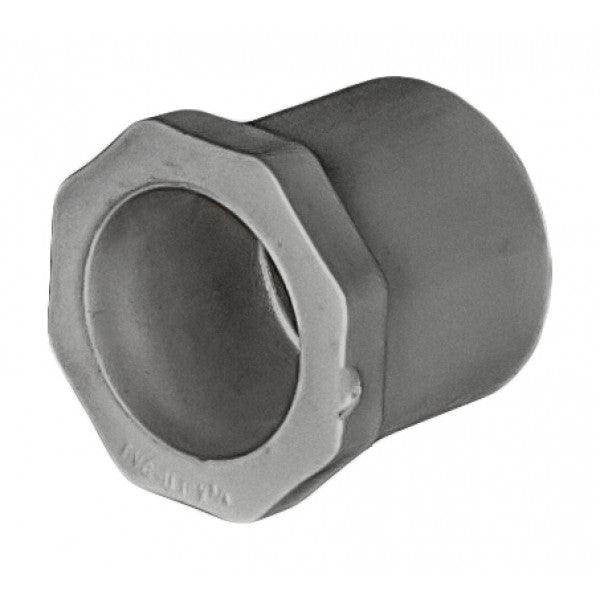 PVC Reducer Bushing - Schedule 80 - Grey - Spigot x Socket - 1 Inch to