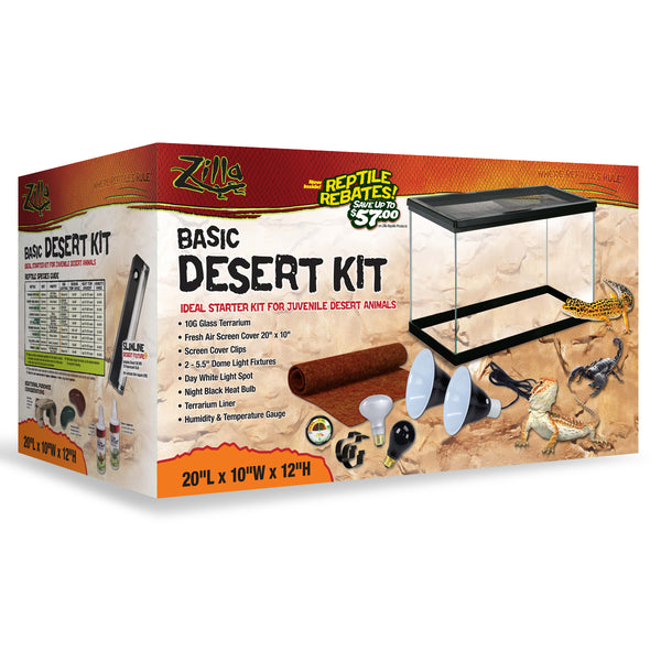Zilla Basic Desert Starter Kit - 10 Gal