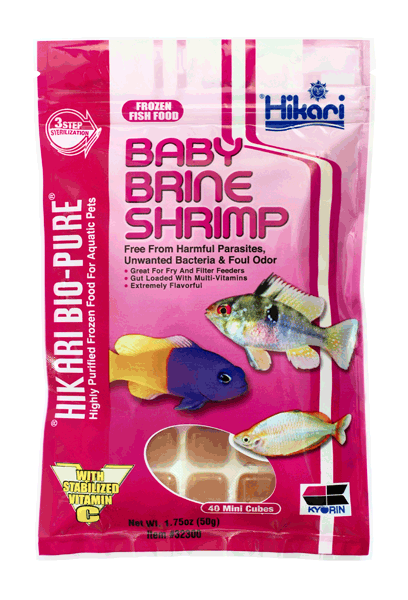 Hikari Bio-Pure Frozen Baby Brine Shrimp Mini Cubes Cube Pack - 1.75oz