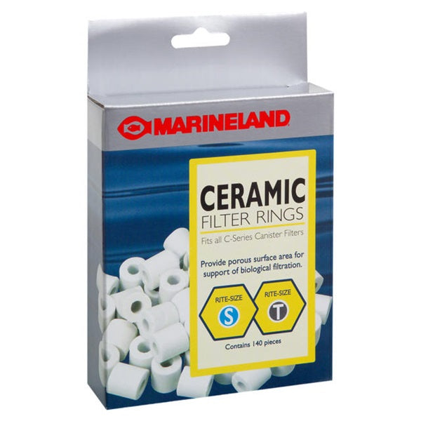 Marineland Ceramic Filter Rings for Canister Filters Rite-Size S & T - 140 pc