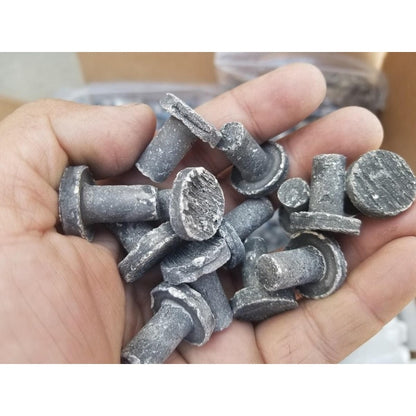 Aquarium Depot Ceramic Frag Plugs Black 3/4 Inch - 25 Pack