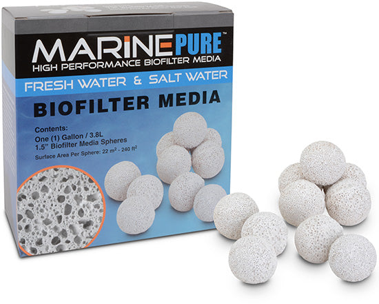 CerMedia MarinePure Biofilter Media 1.5" Spheres - 1 Gallon