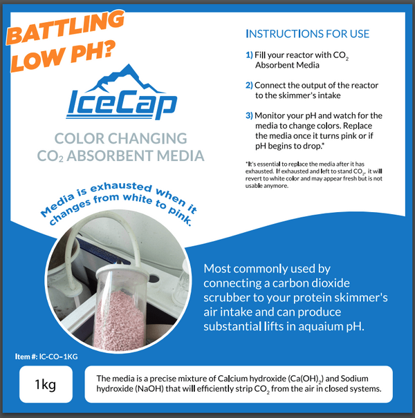 IceCap Color Changing CO2 Absorbent Media - 1kg
