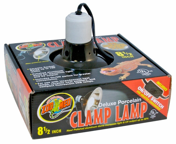 Zoo Med Deluxe Porcelain Clamp Lamp - 8.5 inch