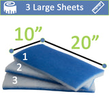 inTank Bonded Poly Filter Floss - 3 pack
