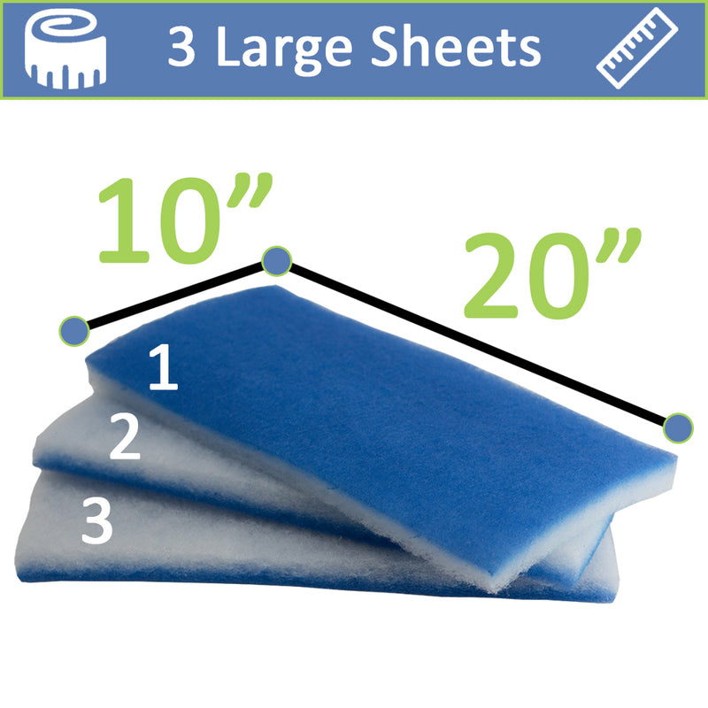 inTank Bonded Poly Filter Floss - 3 pack
