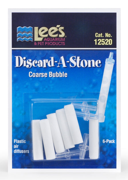 Lee's Discard-A-Stone - Air Stone Coarse - 6 Pack