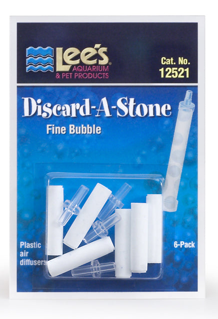 Lee's Discard-A-Stone - Air Stone Fine- 6 Pack