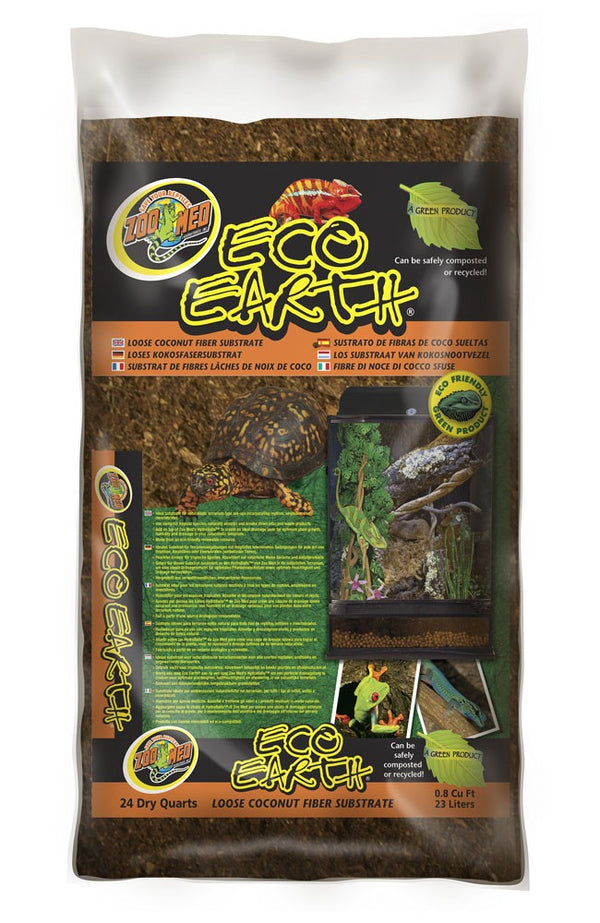 Zoo Med Eco Earth Coconut Fiber Substrate - 24 qt