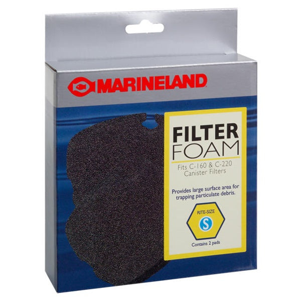 Marineland Filter Foam for Canister Filter Rite-Size S - 2 pk