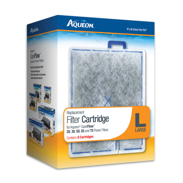 Aqueon Replacement Filter Cartridge Large 6pk