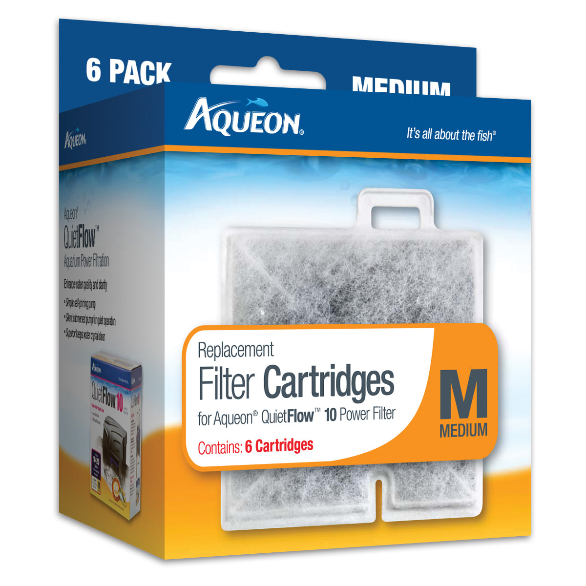 Aqueon Replacement Filter Cartridge Medium 6pk
