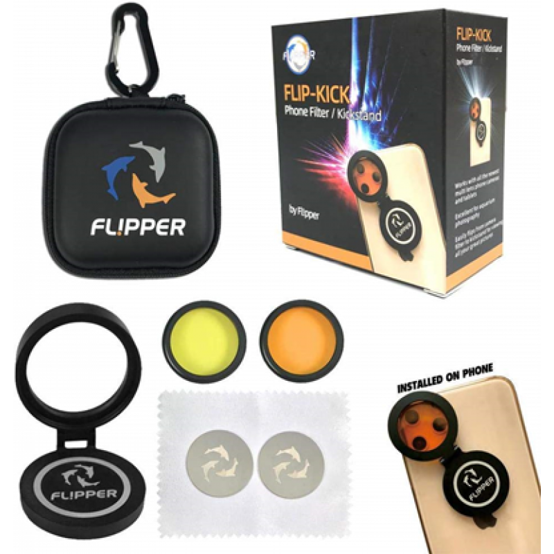Flipper Flip-Kick Mobile Phone Aquarium Camera Filter Kit