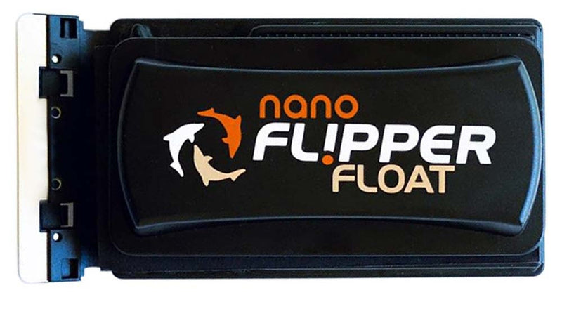 Flipper Nano FLOAT 2 in 1 Magnetic Aquarium Algae Cleaner - Up to 1-4" (6mm) or 25 Gallons