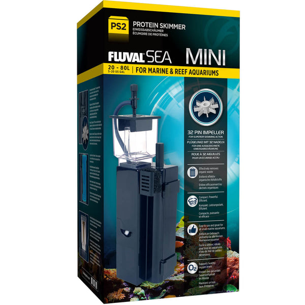 Fluval PS2 Mini Protein Skimmer, up to 20 US Gal (80 L)