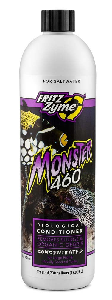 FritzZyme MONSTER 460 Biological Conditioner For Saltwater - 16 oz