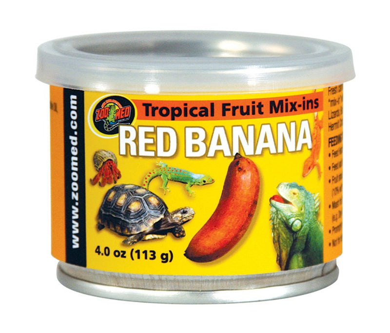 Zoo Med Tropical Fruit Mix-ins Red Banana - 3.4 oz
