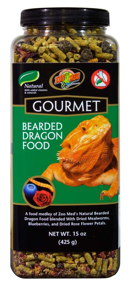 Zoo Med Gourmet Bearded Dragon Food - 15 oz