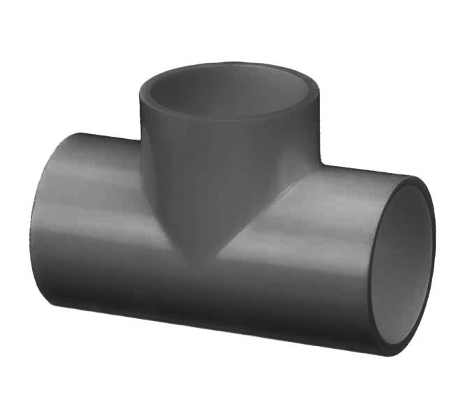 PVC Tee Schedule 80 - 1 Inch Grey