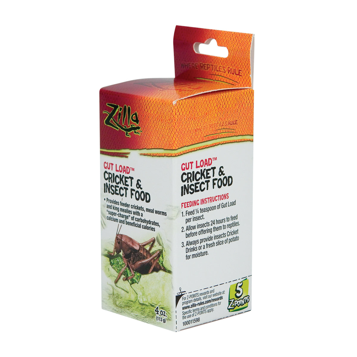 Gut Loading Insects Zilla Gut Load Cricket & Insect Food - 4 oz – Aquarium Depot