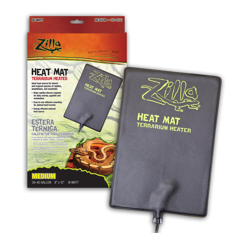 Zilla Heat Mat Terrarium Heater - 30- 40 Gal 16 W