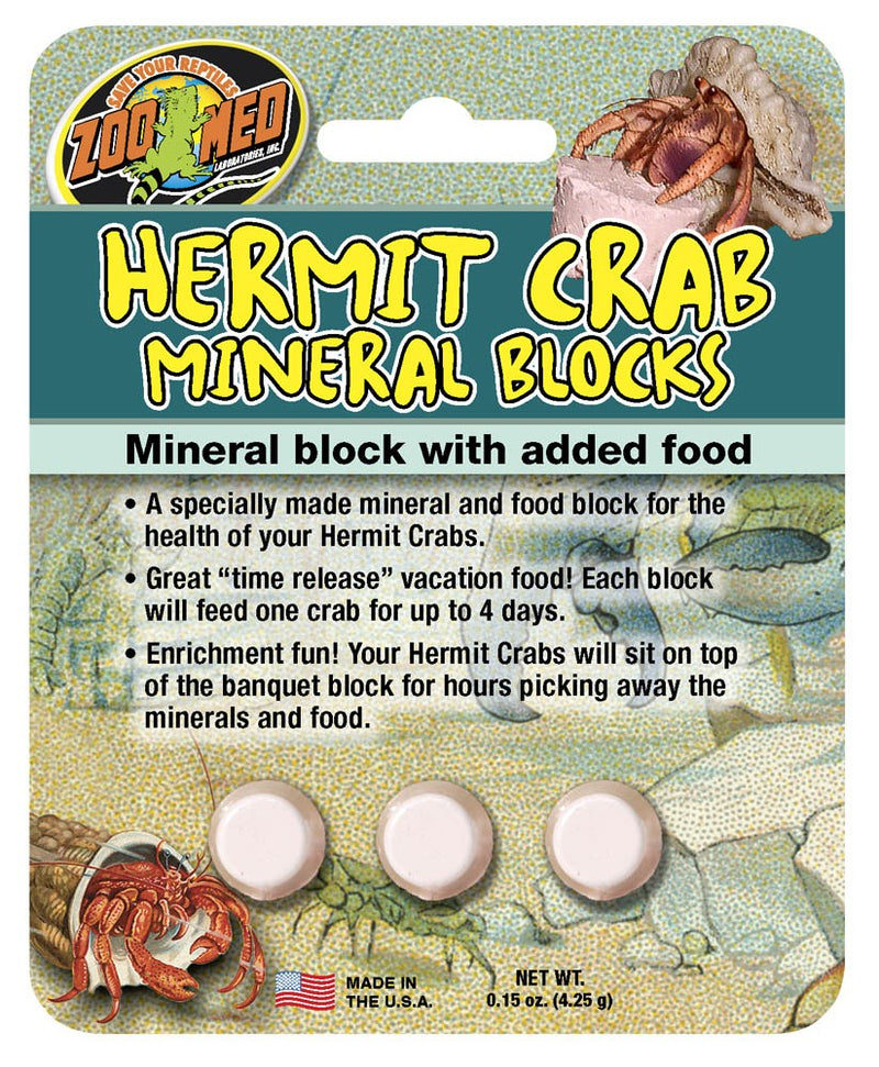 Zoo Med Hermit Crab Mineral Blocks - 0.15 oz