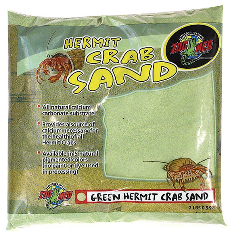 Zoo Med Hermit Crab Sand - 2 lb Green