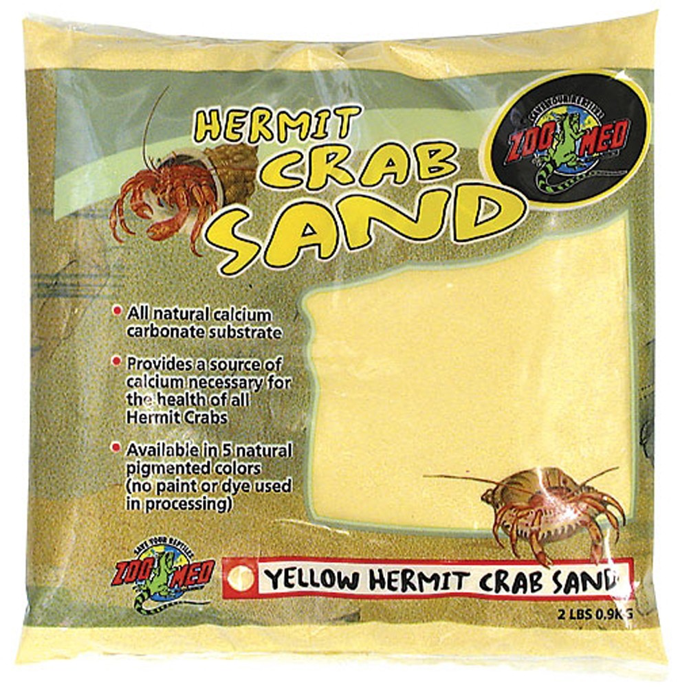 Zoo Med Hermit Crab Sand - 2 lb Yellow