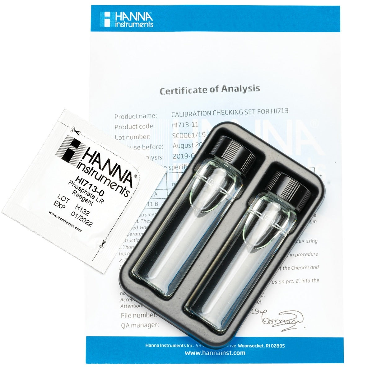 Hanna Marine Phosphate Low Range Checker® HC Calibration Check Set HI713-11