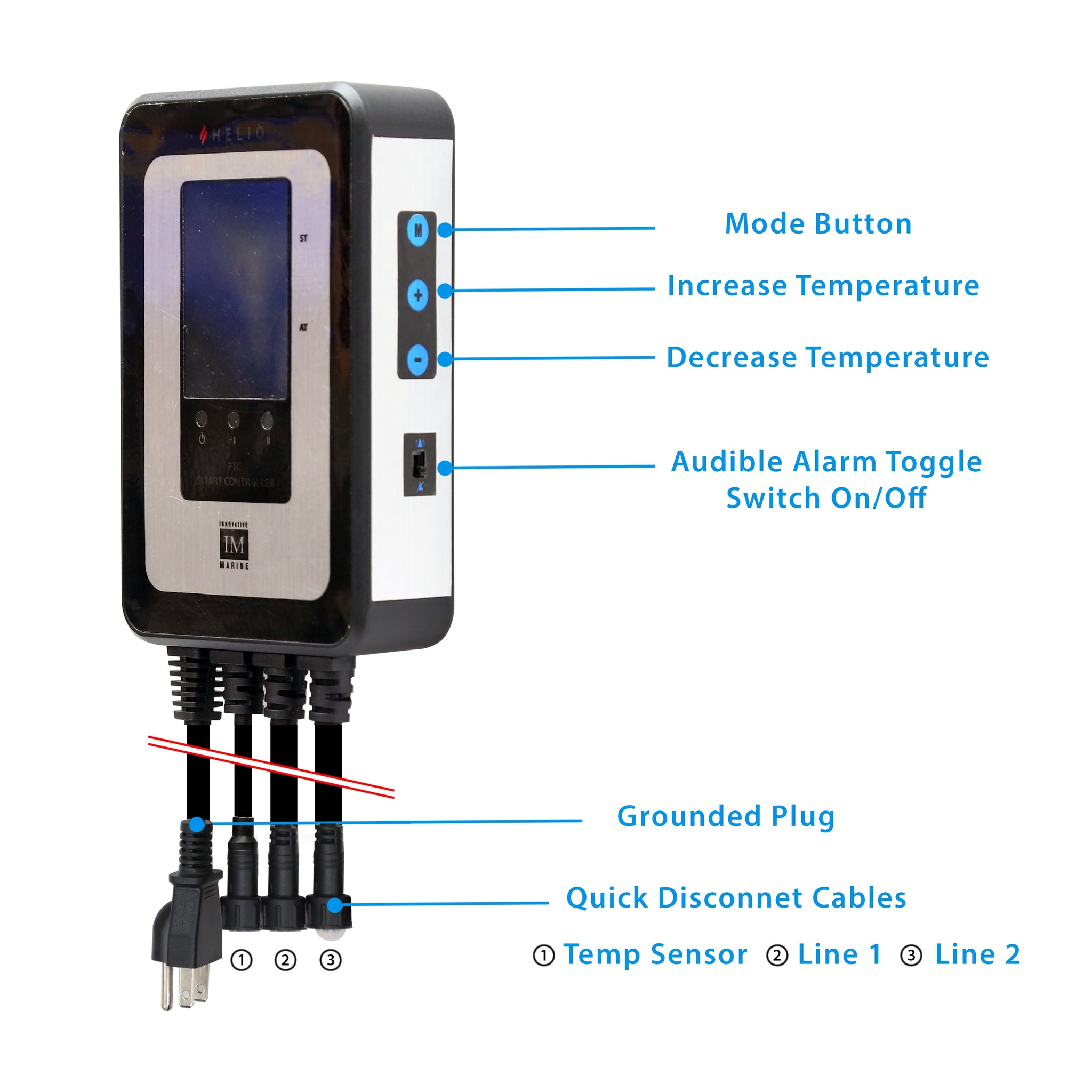 Innovative Marine Helio 400 Watt PTC Smart Heater - [2 x 200W] [50-100 gallons]