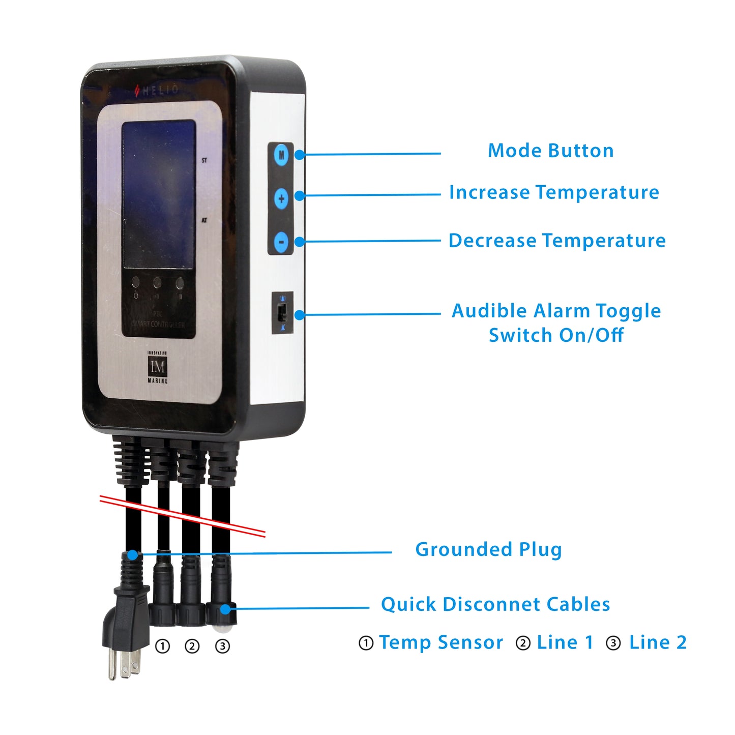 Innovative Marine Helio 700 Watt PTC Smart Heater - [2 x 350W] [100-170 gallons]