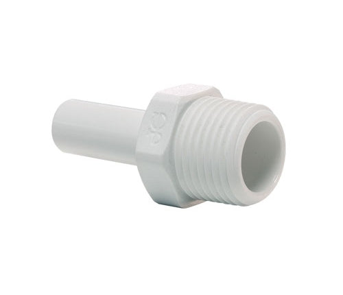 John Guest Reverse Osmosis RO Fitting - PP050821W Stem Adapter 1/4 Inch Tube x 1/8 Inch NPTF Thread
