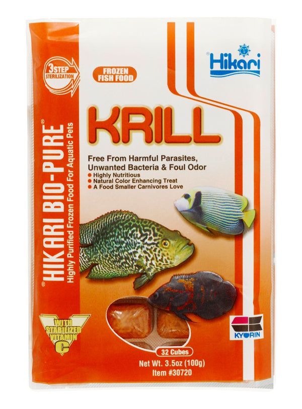 Hikari BioPure Frozen Krill Cubes Cube Pack - 3.5oz
