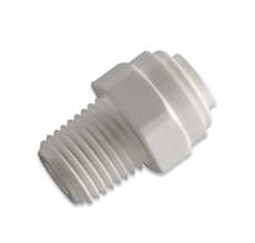 Male Connector 1/4 Inch Tube x 3/8 Inch NPTF Thread