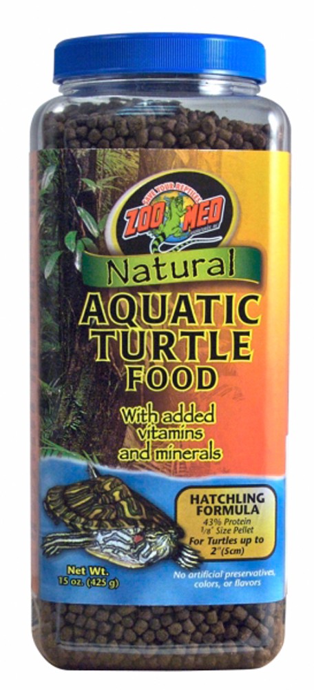 Zoo Med Natural Aquatic Turtle Food - Hatchling Formula 15 oz
