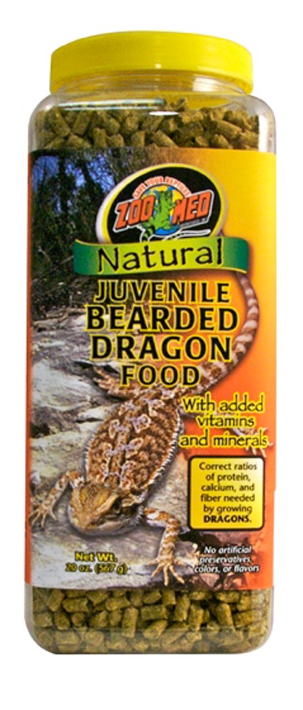 Zoo Med Natural Bearded Dragon Food - Juvenile Formula 20 oz